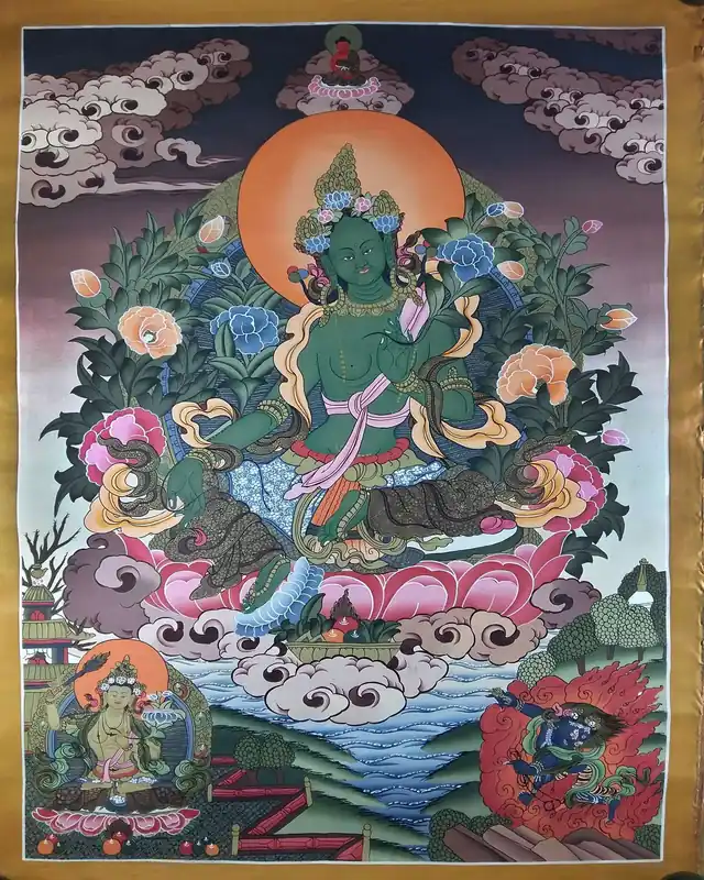 Tara Verte avec Manjushri