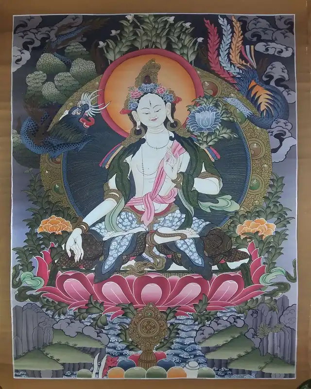 Thangka de la Bouddha Féminine