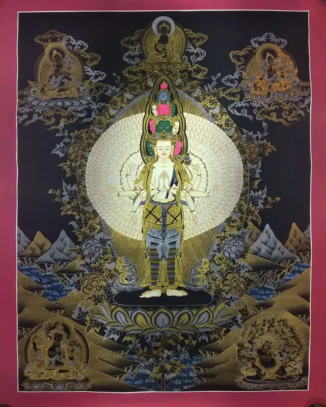 Thangka de Sahasrabhuja Lokesvara