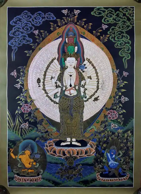 Lokeshvara avec l’art de Manjushree