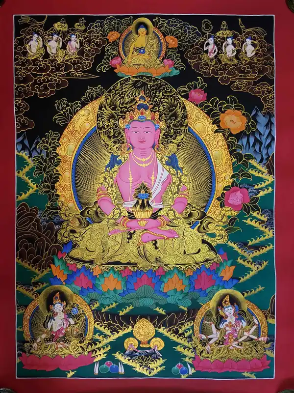 Aparimita avec Vajrasattva Thangka