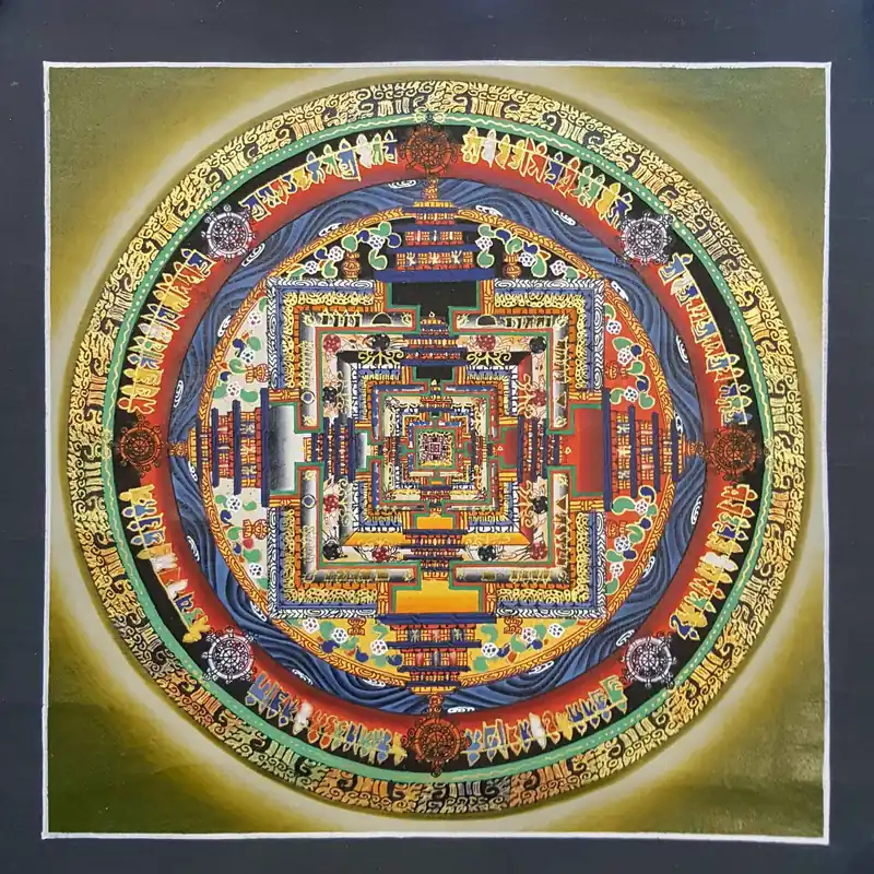 Thangka traditionnelle du Mandala Kalachakra