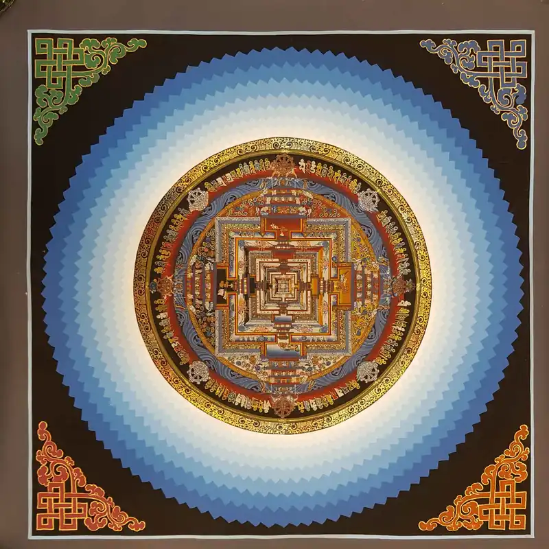 Le Mandala de Lotus Bleu Kalachakra