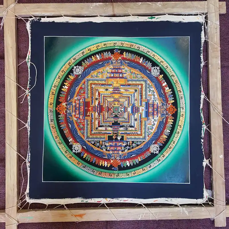 Le Mandala bouddhiste Kalachakra vert
