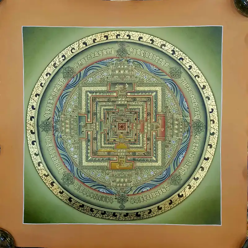 Peinture verte de Kalachakra
