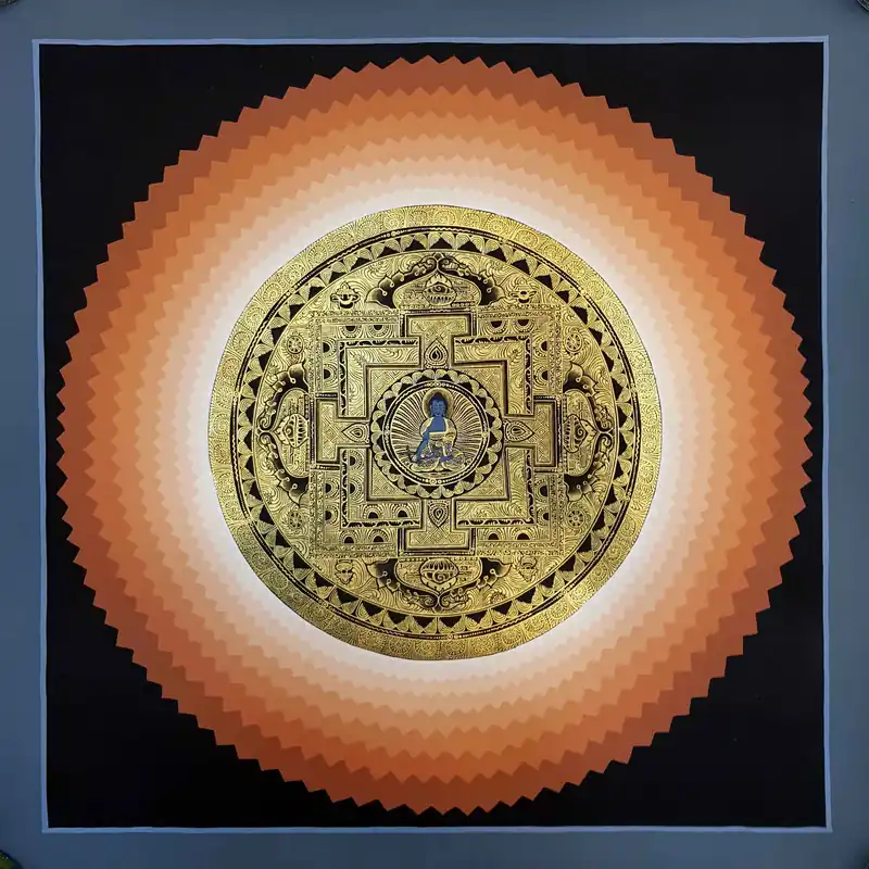Mandala bouddhiste du Bouddha de Médecine