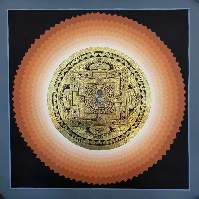 Art du Mandala du Bouddha de la Médecine tibétaine