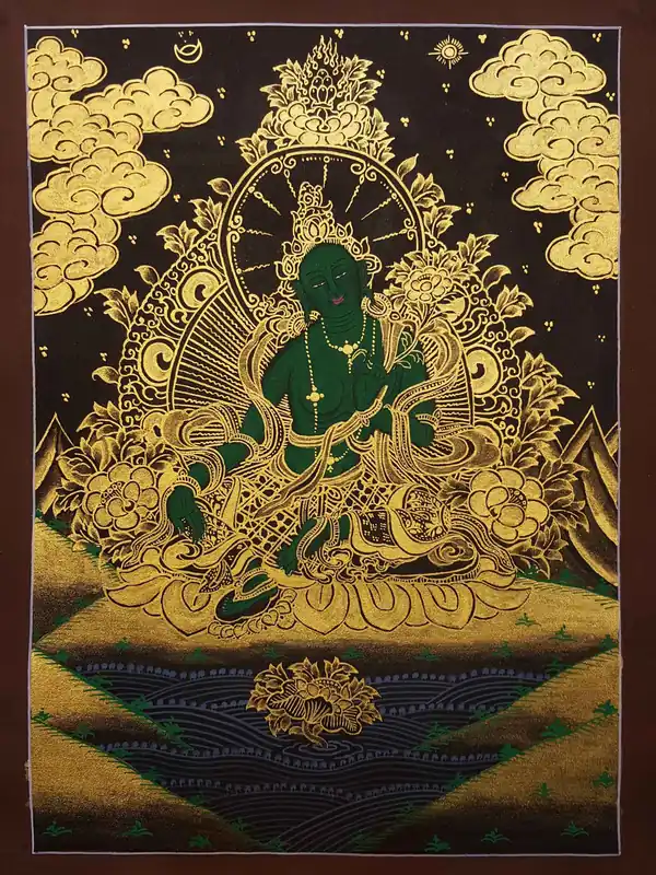 Peinture de Green Tara