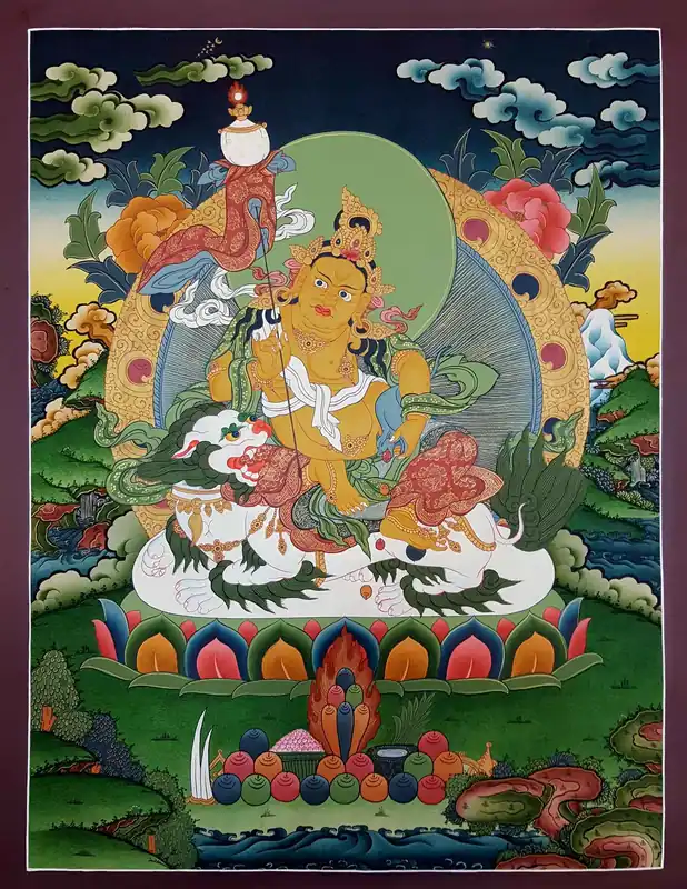 Divinité de la richesse – Jambhala Blanc