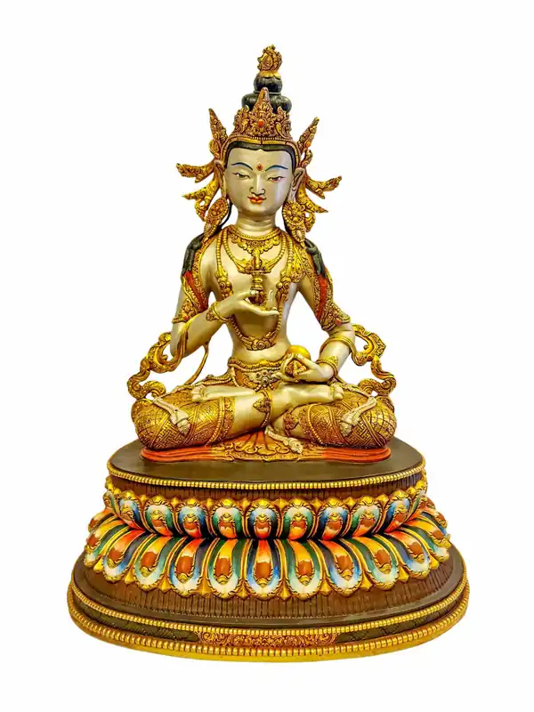 Statue de la divinité de purification Vajrasattva en or