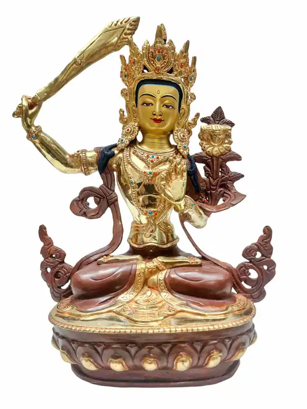 Statue de Manjushri faite à la main