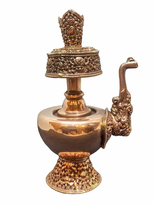 Ensemble de bols d’offrande bouddhistes en cuivre Bhumpa-Bhumba