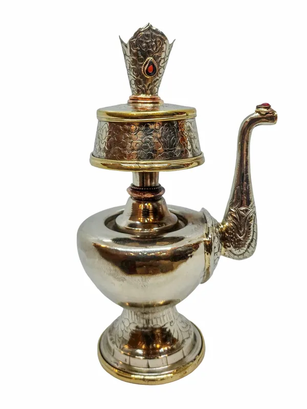 Ensemble de bols d’offrande en cuivre Bhumpa-Bhumba