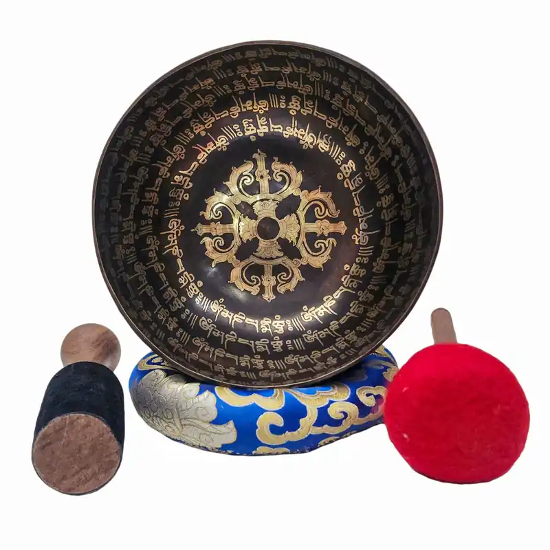 Bol chantant Jambati – Sept métaux en bronze