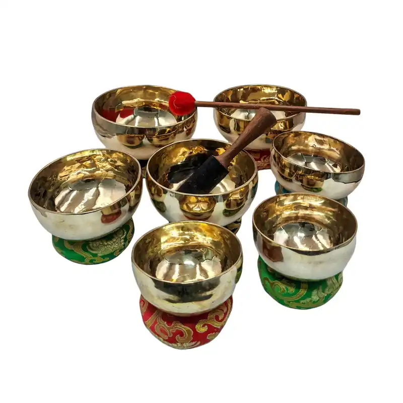 Ensemble de bols chantants en bronze Chakra – Harmoniser l’énergie