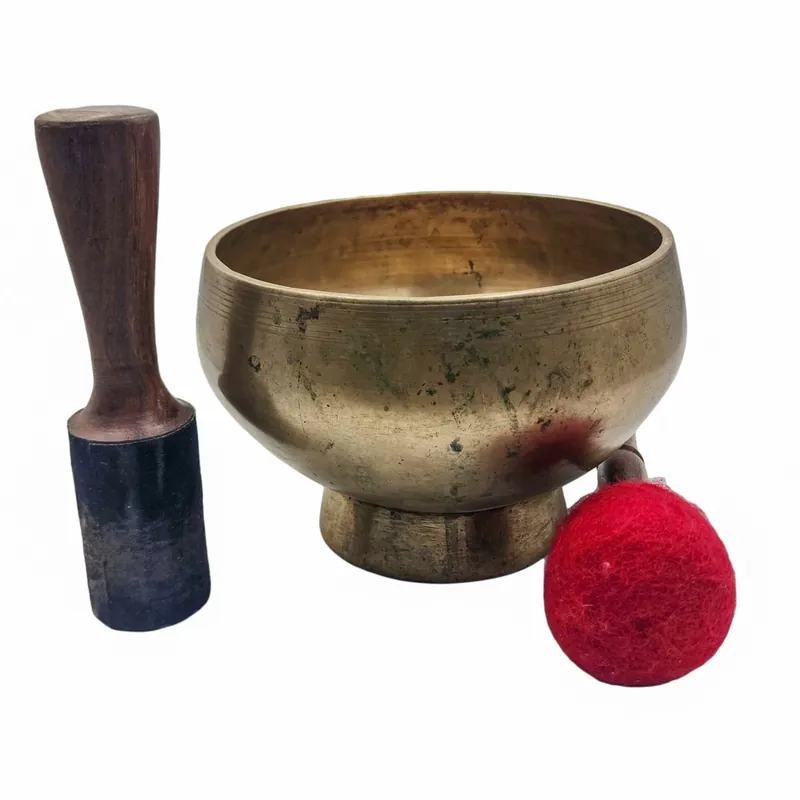 Bol chantant Naga en sept métaux de bronze