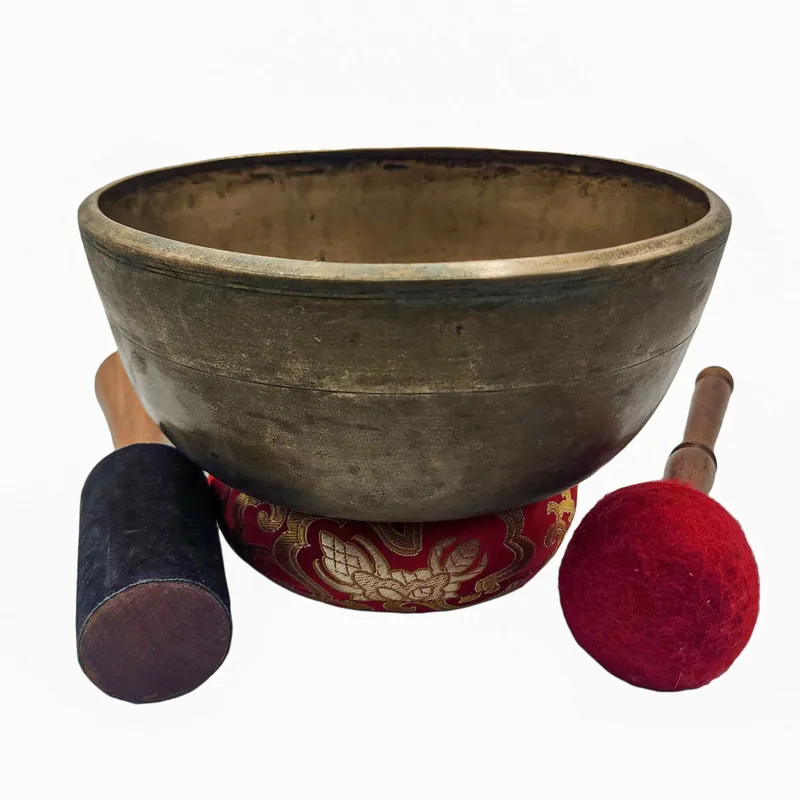 Sept bols chantants en bronze Lingam pour la méditation
