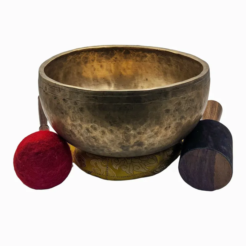 Sept bols chantants en bronze Jambati pour la méditation