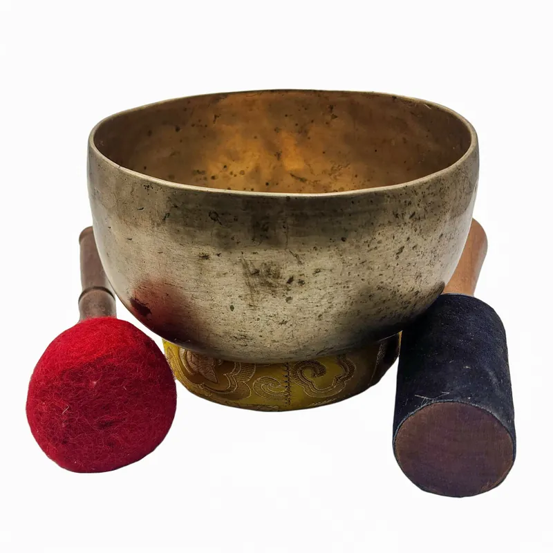 Bol chantant manipuri Thado avec la Fleur de Vie