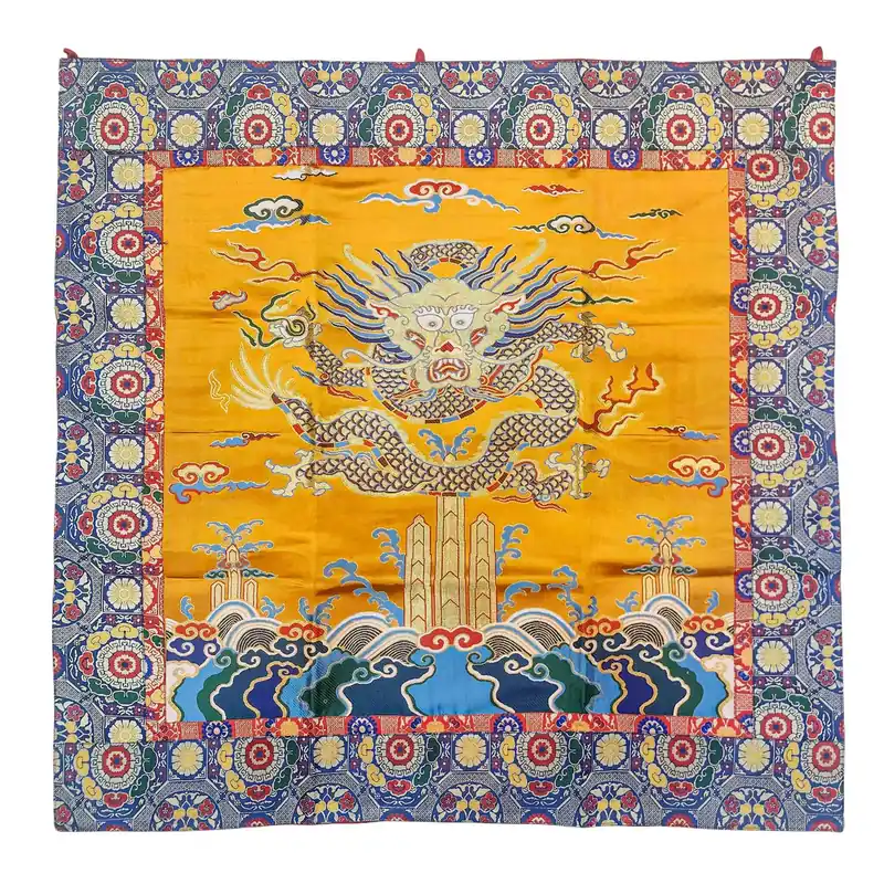 Suspension murale en coton des enseignements du Vajrayana