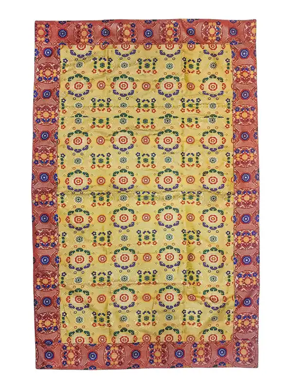 Nappe en coton présentant un design traditionnel du Vajrayana