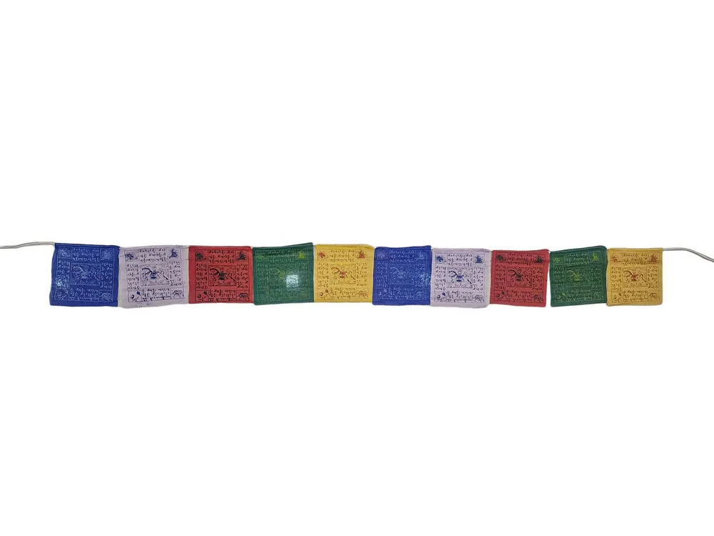 Drapeaux de prière tibétains en coton faits main