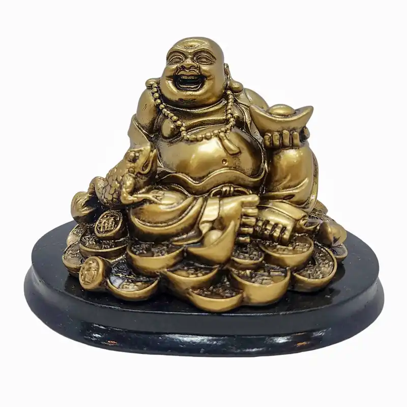 Miniature Statue du Bouddha Rieur en Résine