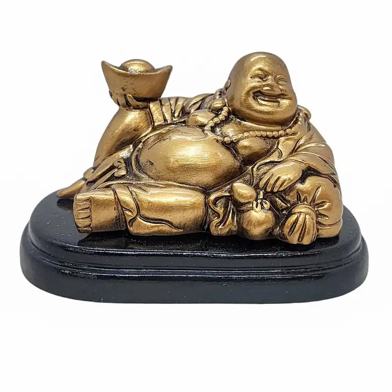 Statue miniature en résine du Bouddha rieur