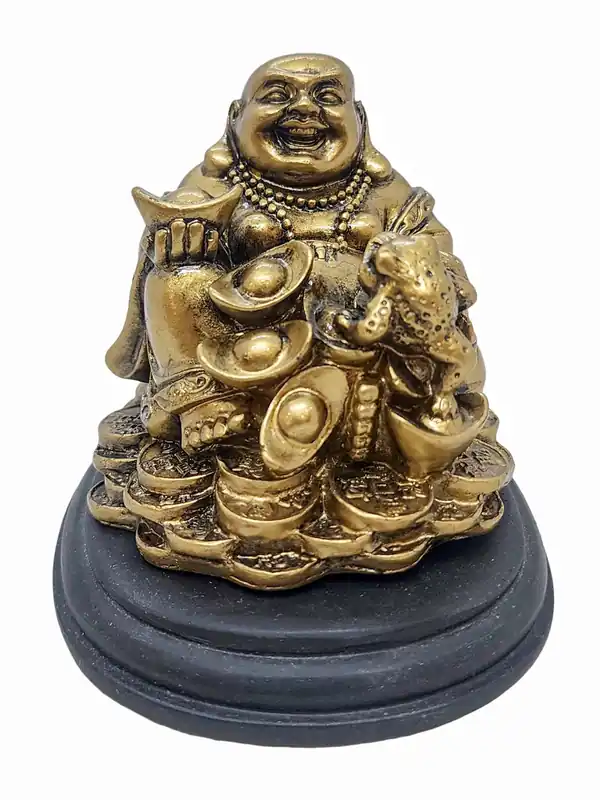 Statue miniature en résine du Bouddha rieur