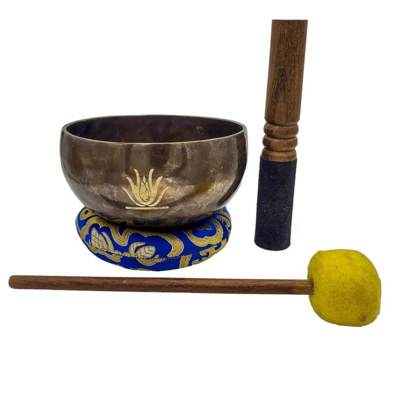 Bol chantant bouddhiste au design vintage