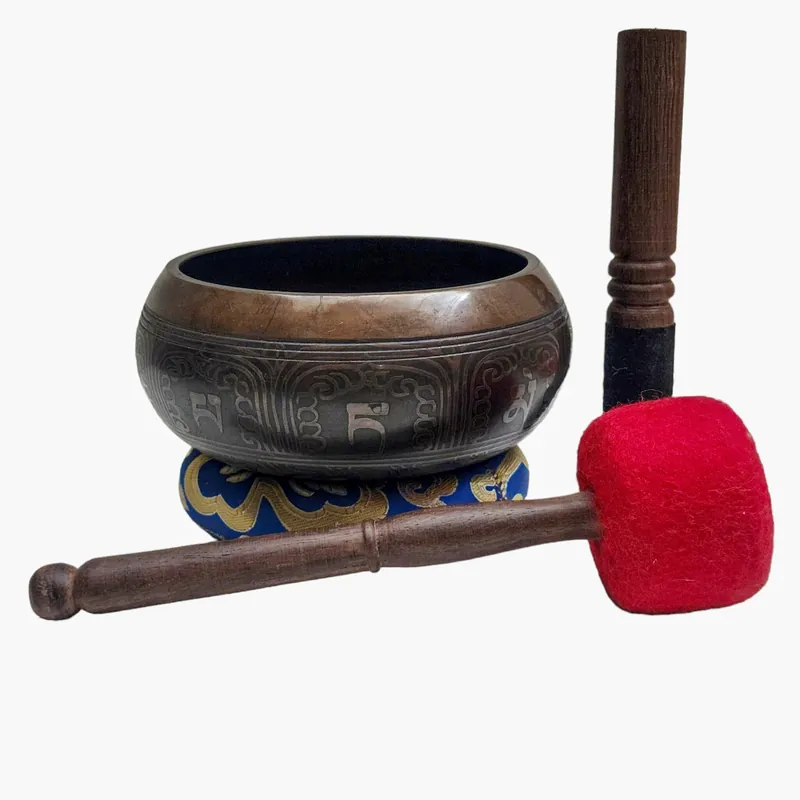 Bol chantant en bronze fait main pour la méditation