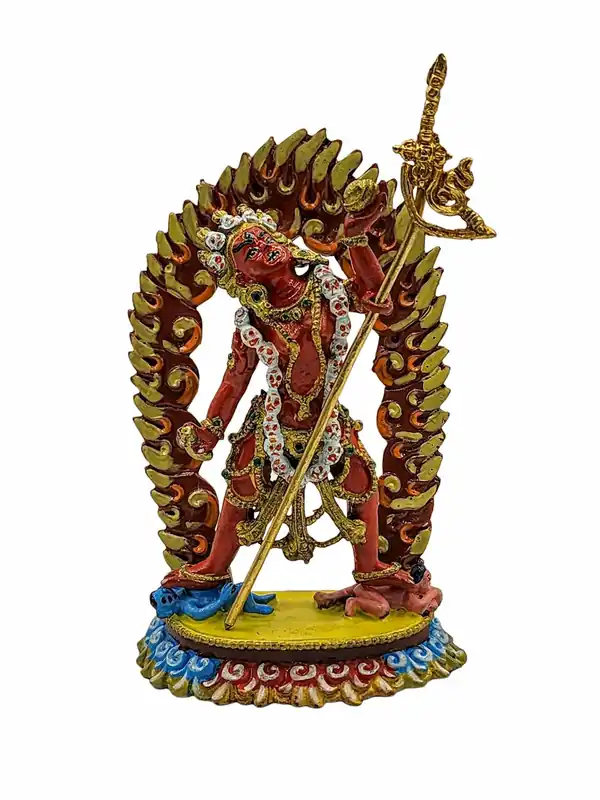 Statue miniature en cuivre de Vajrayogini – Énergie féminine divine
