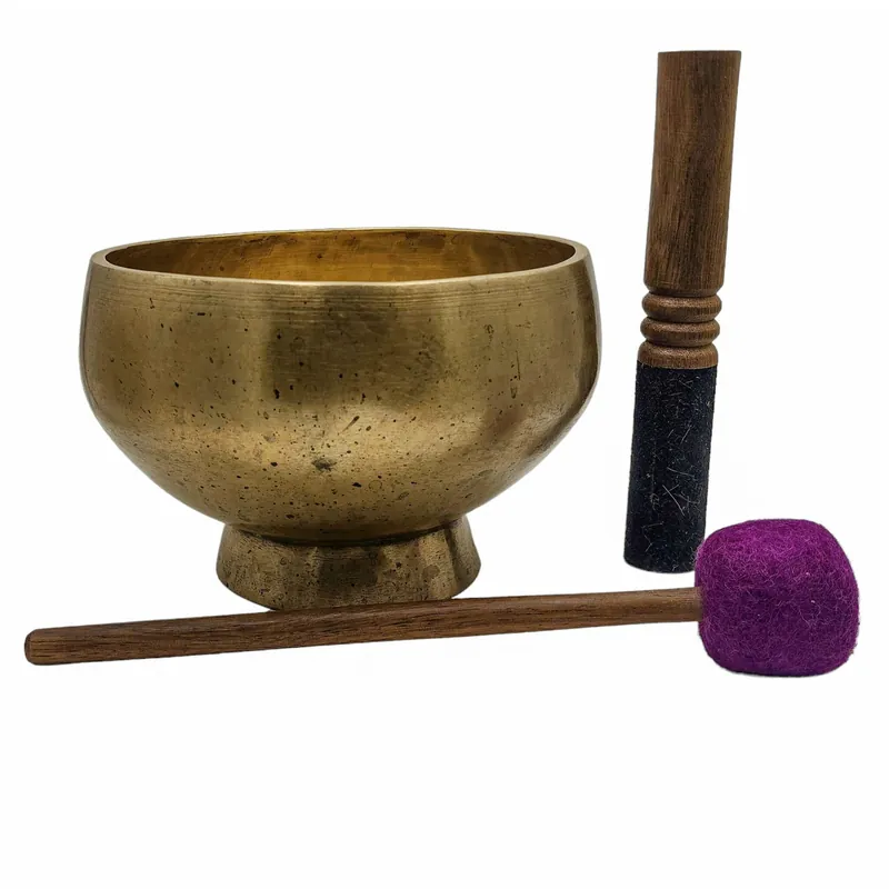 Bol chantant Naga en sept métaux de bronze