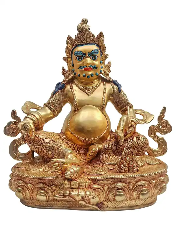 Statue en cuivre jaune de Jambhala – Incarnation de l’abondance