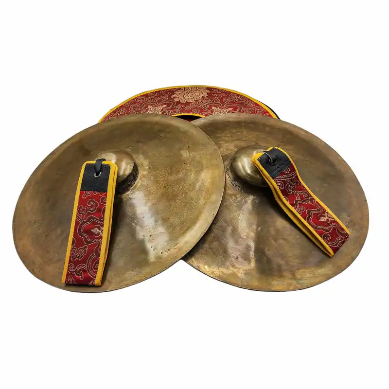 Instrument de musique folklorique en cuivre, Jhyamta, fait à la main