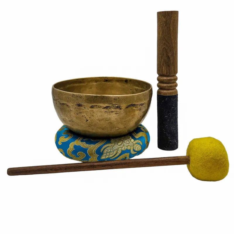 Bol chantant en bronze Kopre sept pour la méditation