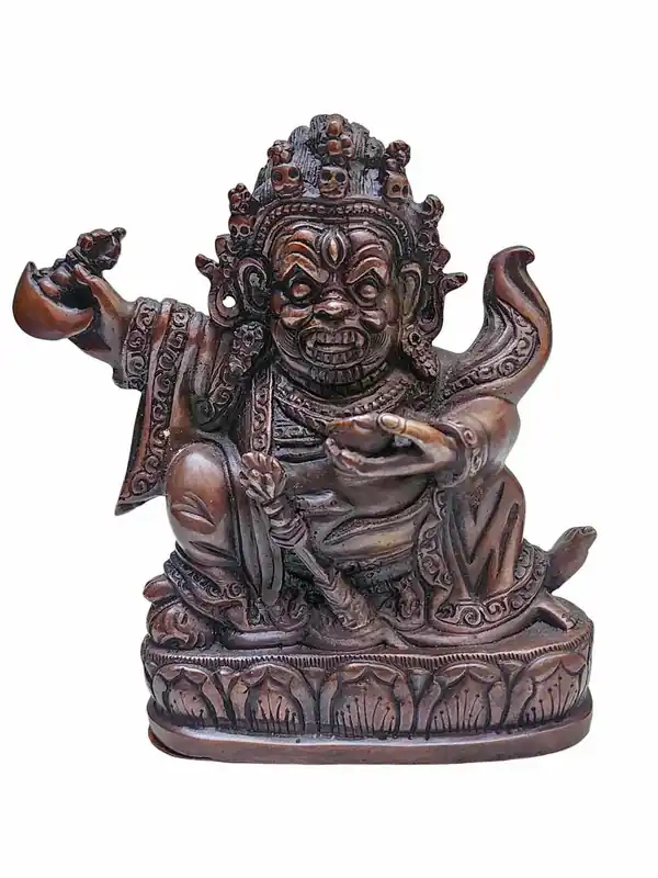 Statue en cuivre de Mahakala Panjaranatha, 12 cm