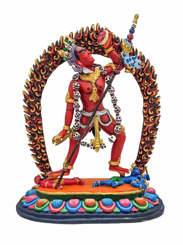Statue en cuivre de Vajrayogini – Incarnant la sagesse et la compassion