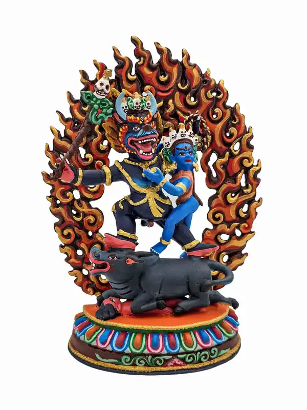 Statue en cuivre de Yamantaka pour l’illumination