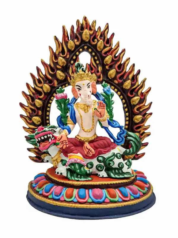 Statue en cuivre de Jambhala – Abondance et prospérité