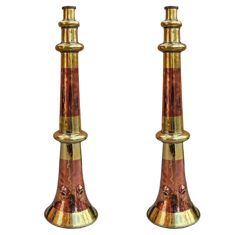 Instrument de musique en cuivre népalais, trompette de lave