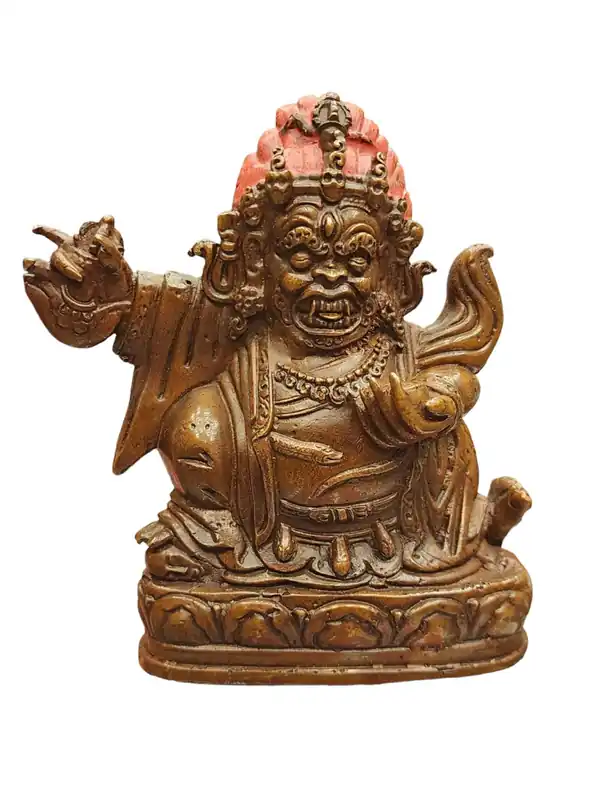 Statue en cuivre de Mahakala Panjaranatha – Finition oxydée