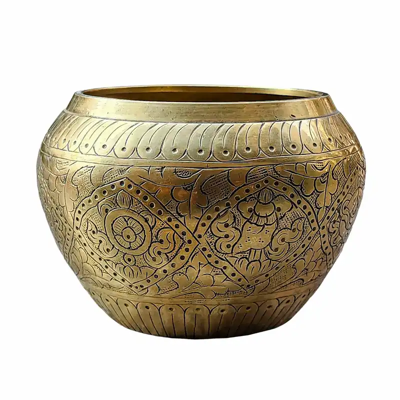 Bol chantant Gulpa avec gravure de fleurs