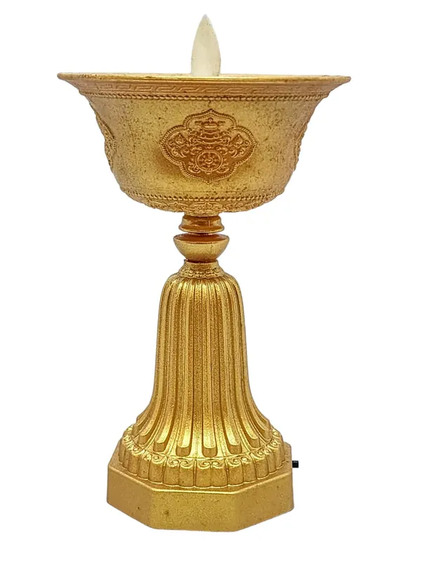 Lampe à beurre électrique rechargeable pour rituels