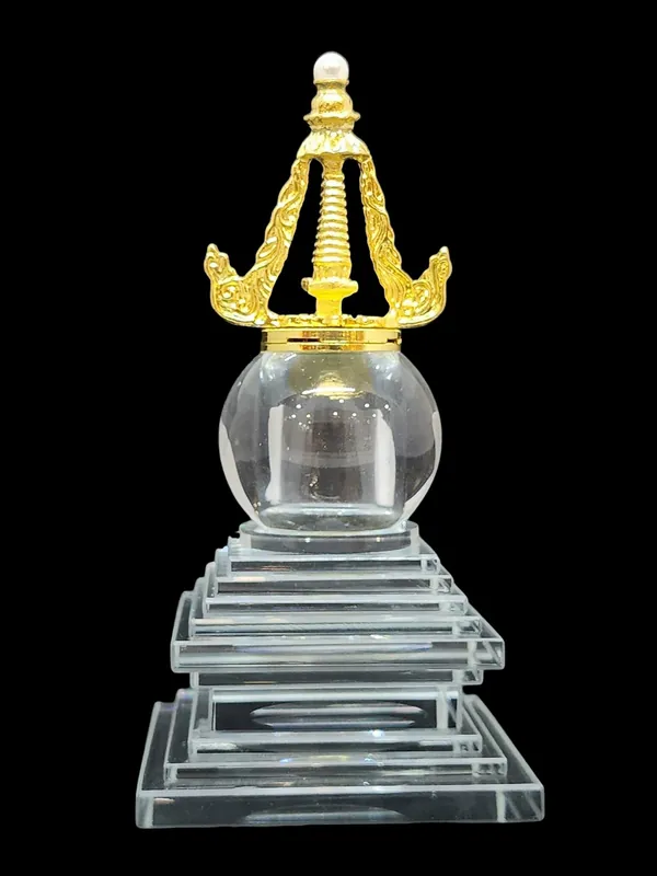 Stupa en Cristal pour la Méditation et la Paix Intérieure