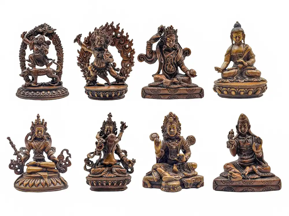 Statue des 8 Manifestations de Guru Padmasambhava