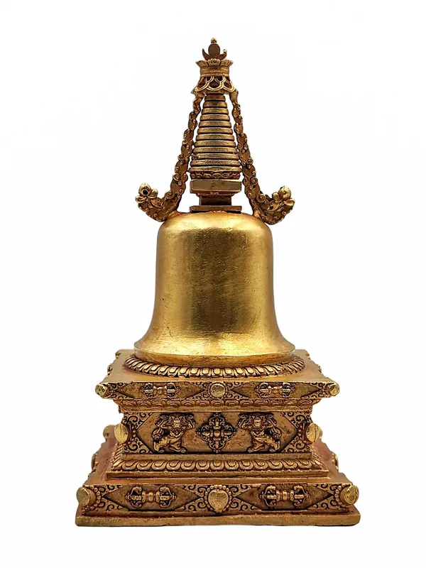 Stûpa de Bouddha en plaqué or