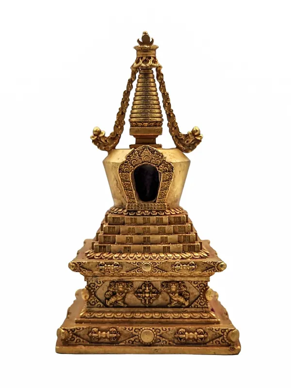 Stupa bouddhiste de 13 cm du Népal