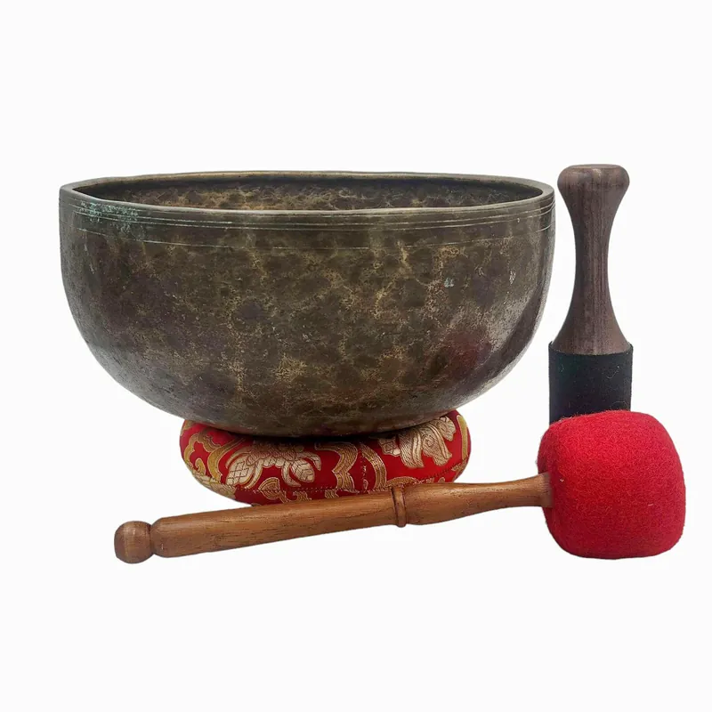 Bol chantant Kopre en sept métaux de bronze