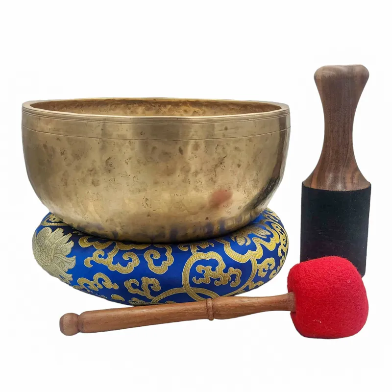 Bol de chant Jambati en sept métaux de bronze